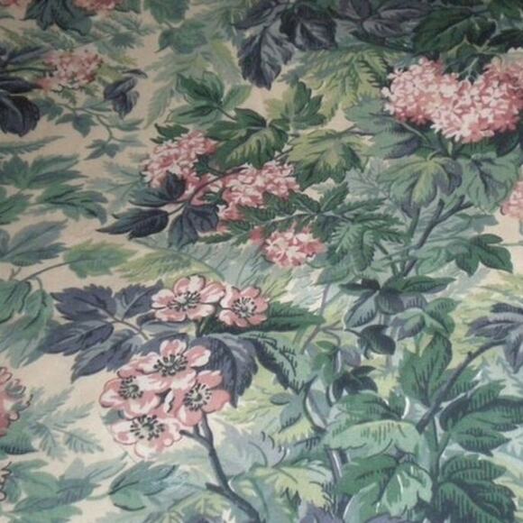 Vintage Laura Ashley Home Wallpaper Border‎ Ashbourne Floral Pink Blue 2 Rolls - Picture 5 of 5